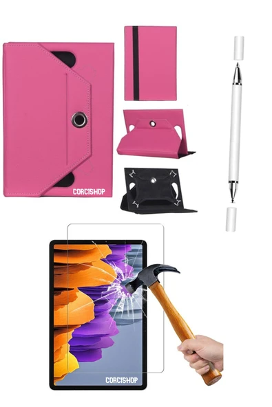 corcishop Oteeto Tab12 Pro 10.1İnç Uyumlu 3in1 Set Kılıf Kalem Ekran Koruyucu ürün görseli 1