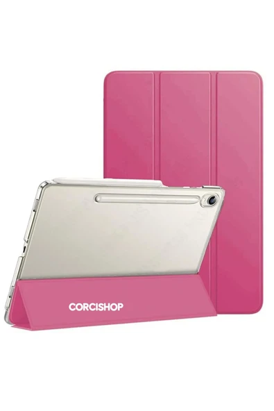 corcishop Samsung Galaxy Tab S10 Plus Sm-x820/s9 Fe Plus 12.4 Inç Sm-x610 Kılıf Pu Deri Smart Standlı Case ürün görseli 1