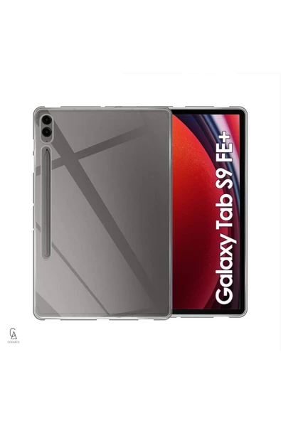 corcishop Galaxy Tab S8 Ultra SM-X900 Uyumlu Şeffaf Esnek Silikon Tablet Kılıfı ürün görseli 1