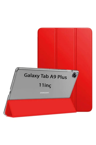 corcishop Samsung Galaxy Tab A9 Plus X210 X213 X215 X217 Kılıf PU Deri Smart Standlı Case ürün görseli 1