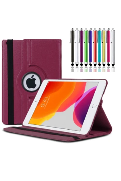 corcishop Ipad 4 Kılıf A1458 A1459 A1460 Uyumlu 360° Dönerli Tablet Kılıfı + Kalem ürün görseli 1