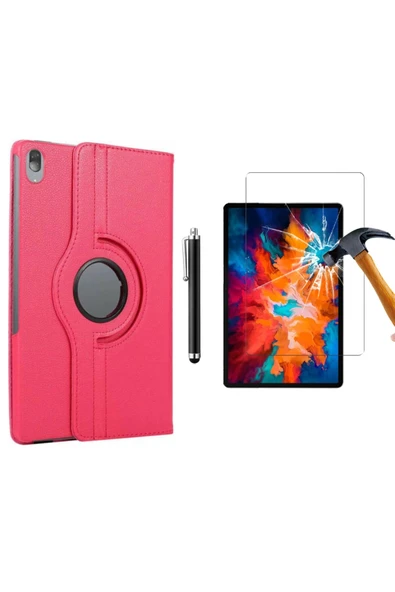 corcishop Lenovo Tab P11 Plus TB-J616F ZA940086TR Uyumlu 360° Dönerli Tablet Kılıfı 3lü Set ürün görseli 1