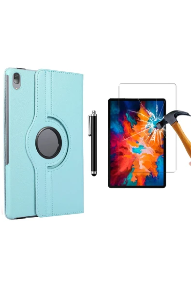 corcishop Lenovo Tab P11 TB-J606F ZA7R0223TR Uyumlu 360° Dönerli Tablet Kılıfı 3lü Set ürün görseli 1