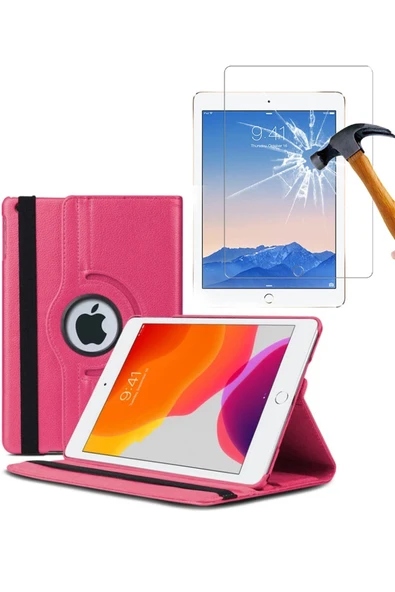 corcishop Ipad Mini 4 Kılıf A1538 A1550 Uyumlu 360° Dönerli Tablet Kılıfı + Ekran Koruyucu ürün görseli 1