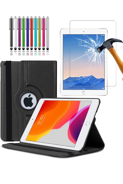 corcishop Ipad 3 Kılıf A1416 A1430 A1403 360° Dönerli Tablet Kılıfı 3lü Set ürün görseli 1