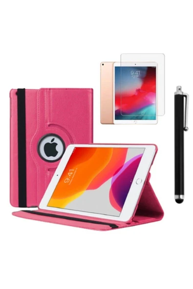corcishop Ipad 2/3/4 Uyumlu Dönebilen Standlı Deri Tablet Kılıfı + Ekran Koruyucu + Kalem ürün görseli 1