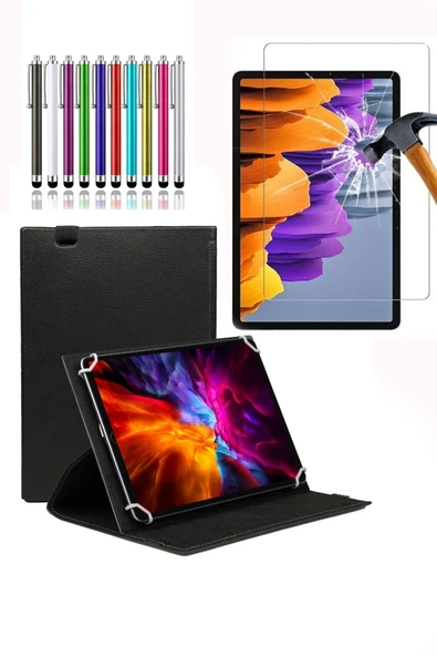 corcishop Huwaeı Mediapad T3 7 Inç Üniversal 360 Standlı Kılıf + Ekran Koruyucu + Kalem ürün görseli 1