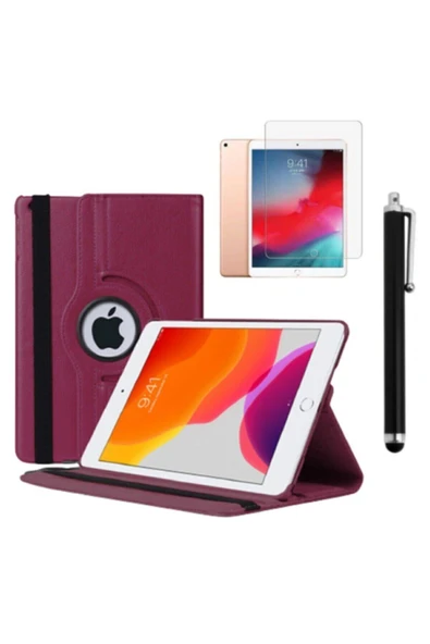 corcishop Ipad 9.nesil 10.2 Uyumlu Standlı Deri Tablet Kılıfı + Ekran Koruyucu + Kalem A2602 A2603 A2604 A2608 ürün görseli 1