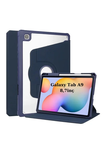 corcishop Samsung Galaxy Tab A9 8.7inç X110 X113 X115 X117 Kılıf Termik Kalem Bölmeli Dönebilen Standlı Kılıf ürün görseli 1