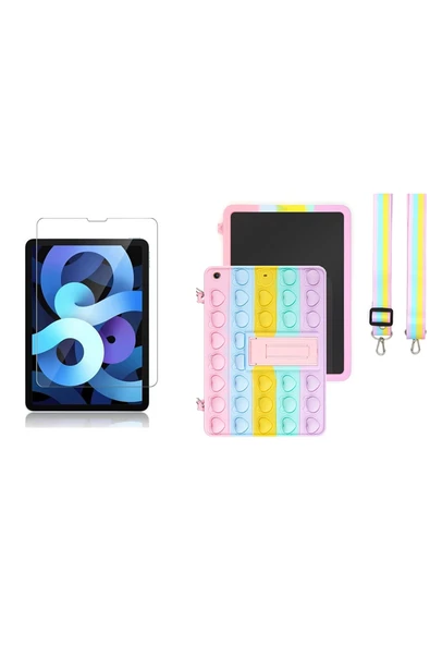 corcishop Ipad Pro 11 2.nesil A2228, A2068, A2230 Uyumlu  Askılı Kılıf Popit Standlı Kılıf + Ekran Koruyucu ürün görseli 1