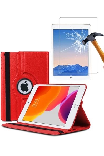 corcishop Ipad 2 Kılıf A1395 A1396 A1397 360° Dönerli Tablet Kılıfı + Ekran Koruyucu ürün görseli 1