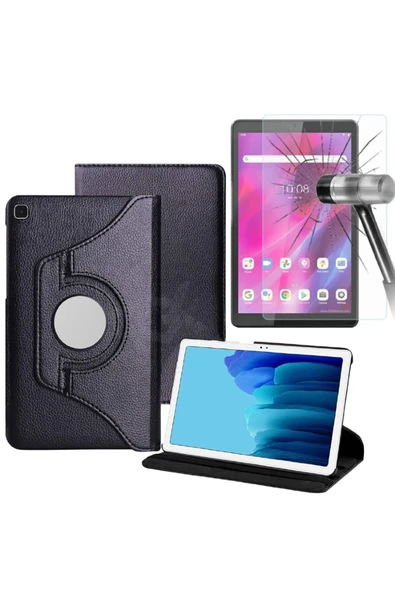 corcishop Samsung Galaxy Tab A (2019) Sm-t297 360° Dönerli Tablet Kılıfı + Ekran Koruyucu ürün görseli 1