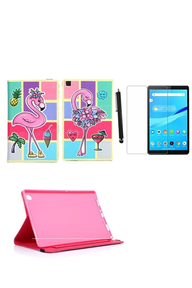 corcishop Lenovo Tab M10 Tb-x505l Za4h0040tr Kılıf Kabartma Resimli Kılıf + Ekran Koruyucu + Kalem ürün görseli 1