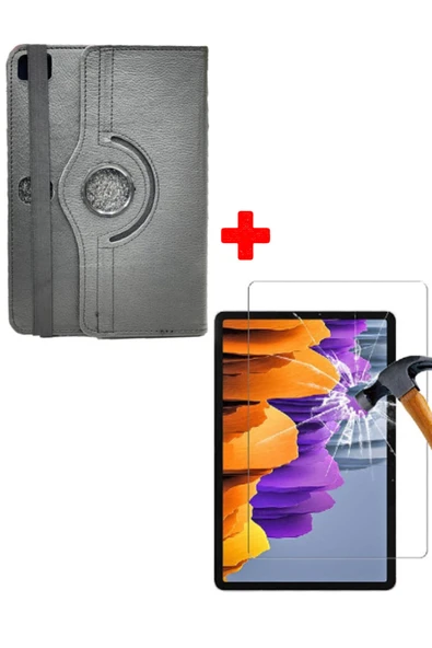 corcishop Vorcom S8 Pro 8 Inç Universal Kancalı Tablet Kılıfı + Nano Esnek Ekran Koruyucu ürün görseli 1