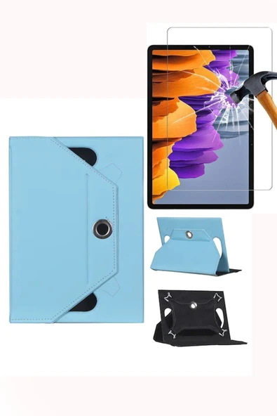 corcishop Hometech Ht 8m Üniversal 360 Standlı Kılıf + Ekran Koruyucu ürün görseli 1