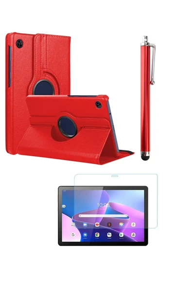 corcishop Lenovo Tab M10 3.nesil Tb328fu Unisoc T328xu Zaae0015tr 360° Dönerli Tablet Kılıfı 3lü Set ürün görseli 1
