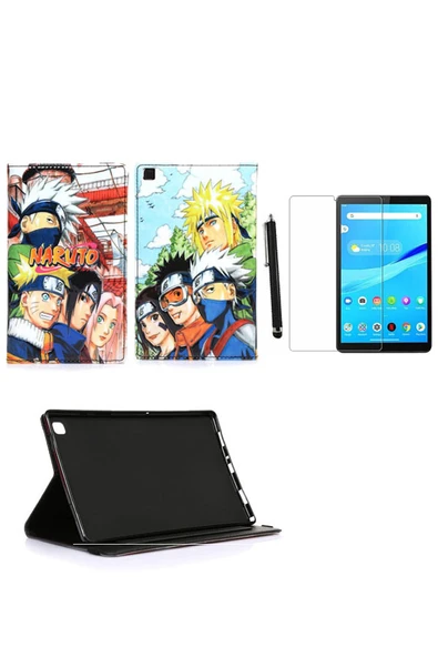 corcishop Lenovo Tab M10 Tb-x505l Za4h0040tr Kılıf Kabartma Resimli Kılıf + Ekran Koruyucu + Kalem ürün görseli 1