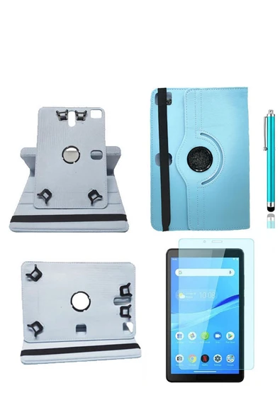 corcishop Lenovo Tab M7 Tb-7305f Uyumlu Kılıf 360° Dönerli Unıversal Standlı Kılıf + Nano Ekran Koruyucu Kalem ürün görseli 1