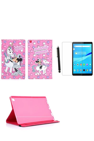 corcishop Lenovo Tab M10 X505f Za590015tr Kılıf Kabartma Resimli Kılıf + Ekran Koruyucu + Kalem ürün görseli 1