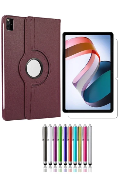 corcishop Xiaomi Redmi Pad 10.6 Uyumlu 360° Dönerli Tablet Kılıfı 3lü Set ürün görseli 1