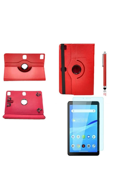 corcishop Hometech Alfa 8sm Kılıf 360° Dönerli Unıversal Standlı Kılıf + Nano Ekran Koruyucu Kalem ürün görseli 1