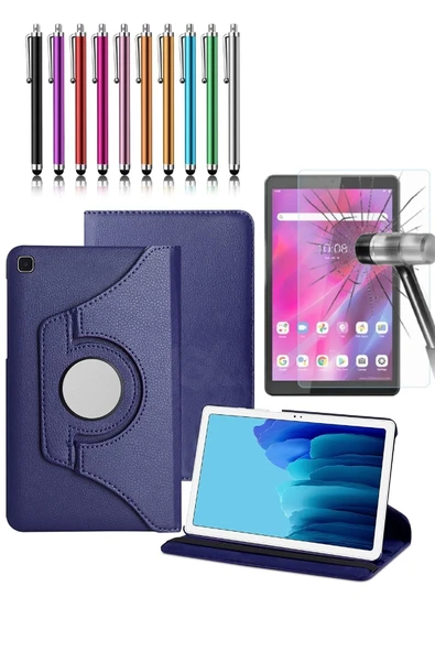 corcishop Samsung Galaxy Tab A (2019) Sm-t295 360° Dönerli Tablet Kılıfı 3lü Set ürün görseli 1