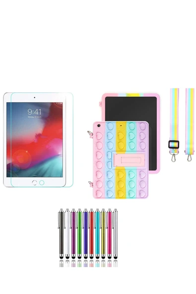 corcishop Ipad Air 3.nesil 10.5 A2152 A2123 A2153 A2154 Uyumlu Askılı Kılıf Popit Standlı Kılıf Ekran Koruyucu ürün görseli 1
