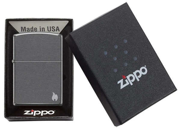 Zippo Flame Dizayn Çakmak - Gray Dusk - Resim 4