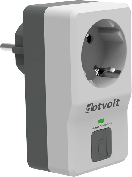 Dotvolt Tekli Akım Korumalı Priz Beyaz Anahtarlı Surge Hunter 1050 Joule ürün görseli 1