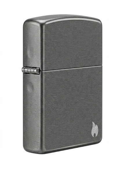 Zippo Flame Dizayn Çakmak - Gray Dusk - Resim 2