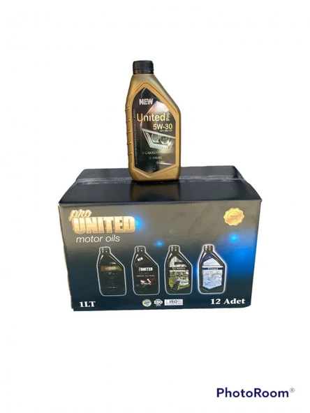 UNİTED PRO 5W30 MOTOR YAĞI 1 LT 12 ADET YENİ ÜRETİM 2026 ürün görseli 1