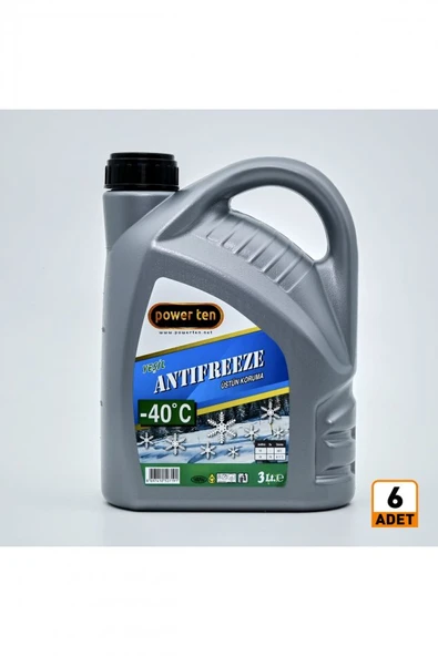 Powerten Yeşil Antifriz -40 3 LİTRE 6 Adet 1 Koli 2026 ürün görseli 1