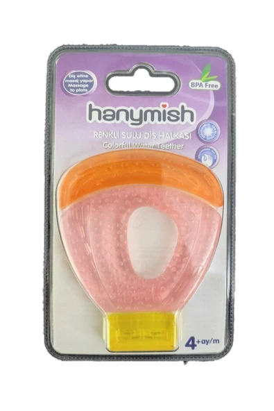 Hanymısh Renkli Sulu Diş Halkası-mantar ürün görseli 1