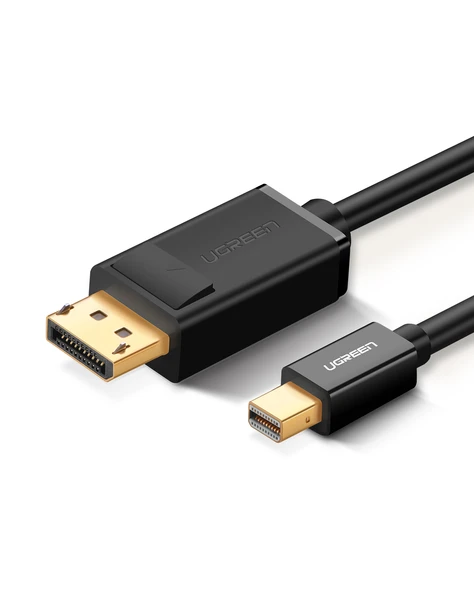 UGREEN 4K Mini Display Port to Display Port Dönüştürücü Kablo 1.5 Metre Siyah, 10477 ürün görseli 1