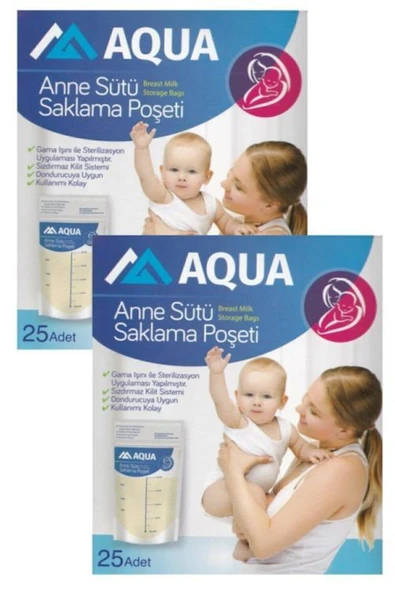 Anne Sütü Saklama Poşeti 20 Li 2 Paket 40 Adet ürün görseli 1