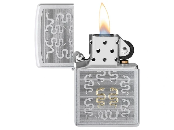 Zippo Snake Pattern Dizayn Çakmak - Resim 3