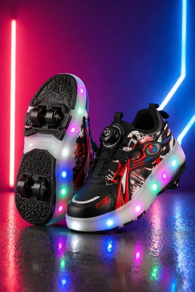 Muggo PATO Çocuk Işıklı Patenli Tekerlekli Sneaker Spor Ayakkabı ürün görseli 1