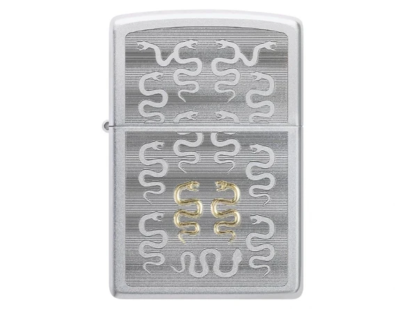 Zippo Snake Pattern Dizayn Çakmak - Resim 2