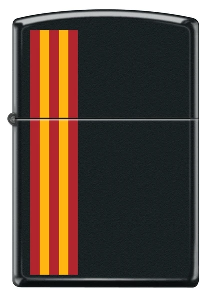 Zippo Sarı Kırmızı Çizgili Dizayn Çakmak ürün görseli 1