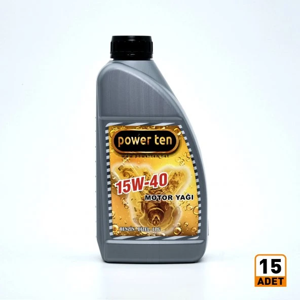 POWERTEN 15W40 MOTOR YAĞI  900 ML  15 adet 2026 ürün görseli 1