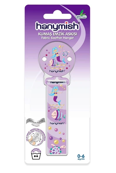 Kumaş Emzik Askısı Mor - Resim 4