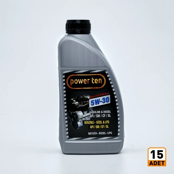 POWERTEN 5W30 900 ML 15 adet 1 koli 2026 ürün görseli 1