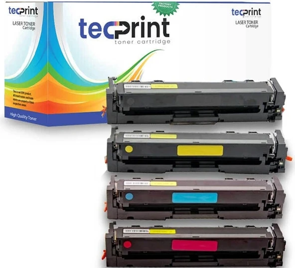 Tecprint Hp CF500/501/502/503 (202A) Çipli Muadil Toner Seti 4 Renk Cmyk ürün görseli 1