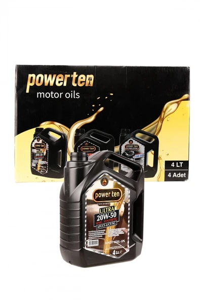 POWERTEN 20w50 ultra motor yağı 4 lt  4ADET 2026 ürün görseli 1