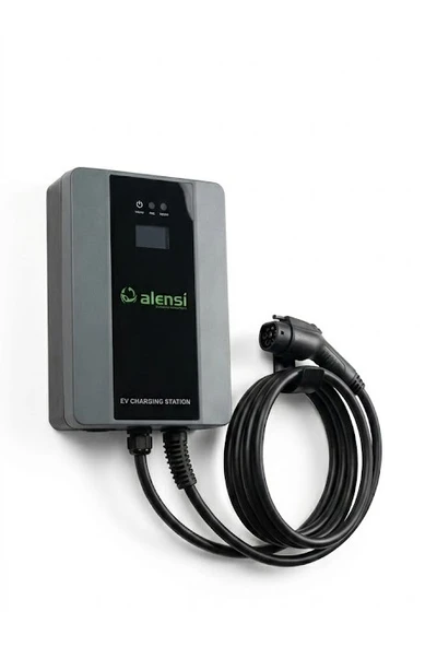 Alensi 22 kW 32A Trifaze Duvar Tipi Elektrikli Araç Şarj İstasyonu ürün görseli 1