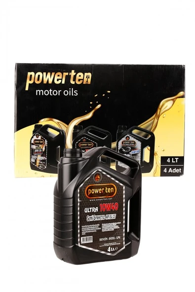 POWERTEN   10w40 motosiklet yağı 4 lt  4ADET 2026 ürün görseli 1