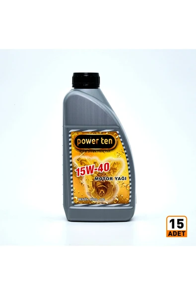 POWERTEN 15W40 Motor Yağı 900 ML (15 ADET) 2026 ÜRETİM ürün görseli 1