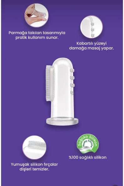 Parmak Bebek Diş Fırçası - Resim 2