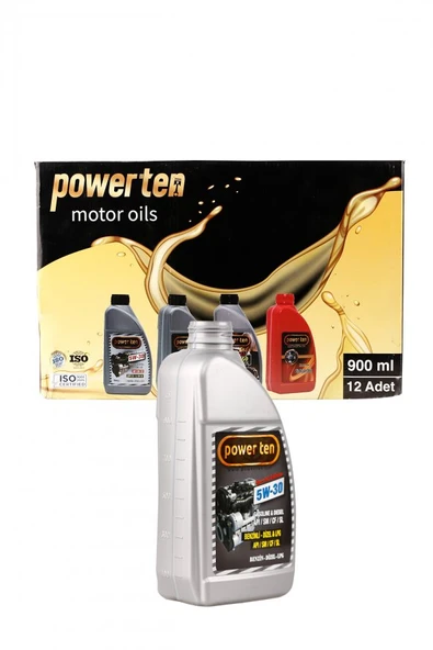 POWERTEN PRO 5W30 MOTOR YAĞI 1 LT 12 ADET YENİ ÜRETİM 2026 ürün görseli 1