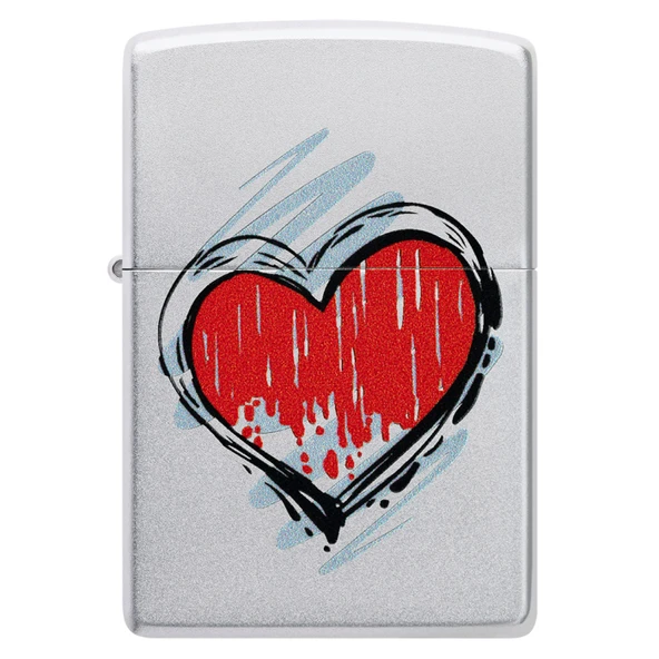 Zippo Heart Dizayn Çakmak - Resim 2